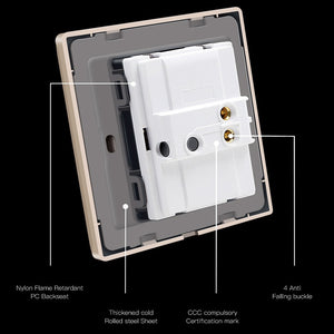 1 2 3 Gang 1 2 Way Household Switch Socket - KITCHEN HELPER