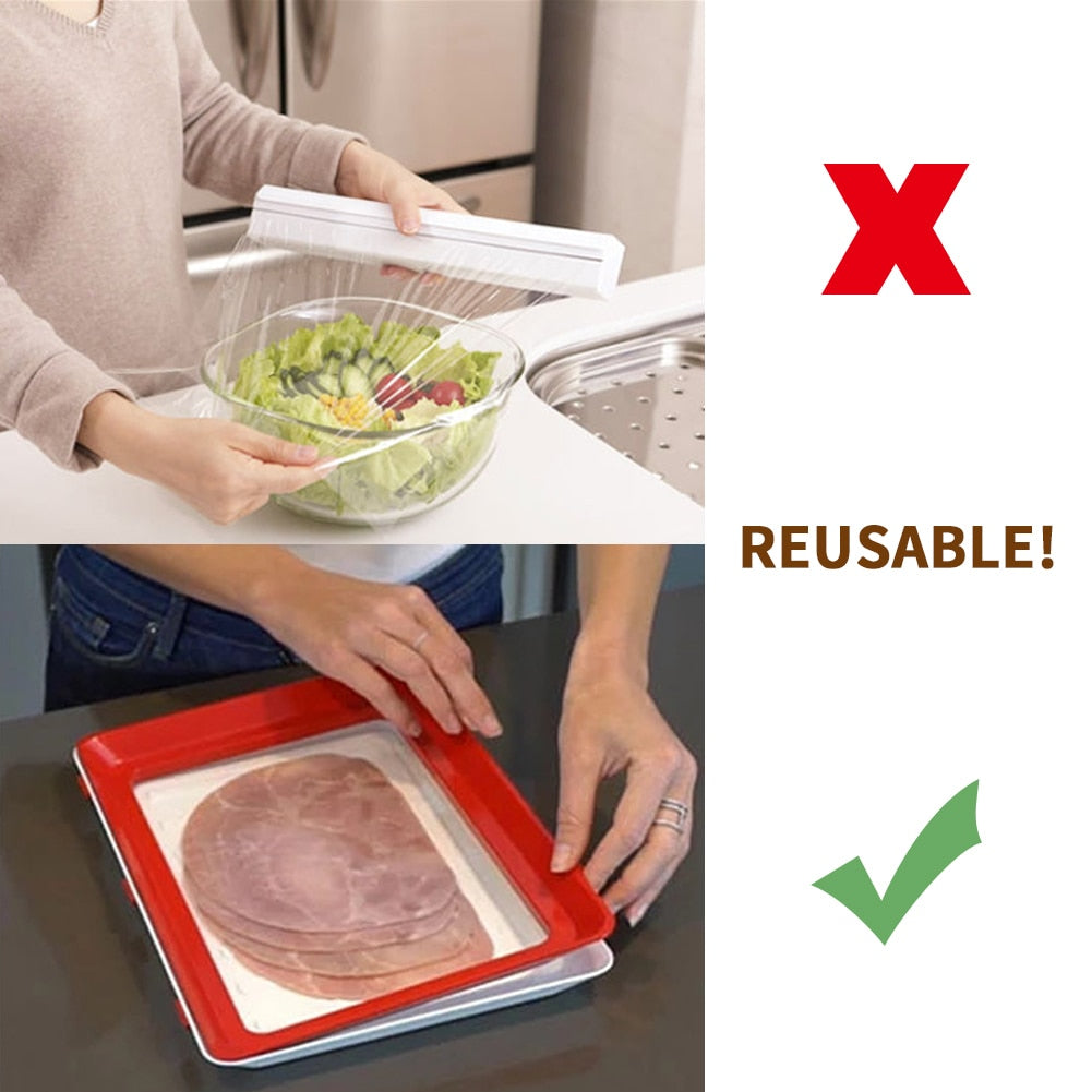 Space Saving Reusable Storage Tray - KITCHEN HELPER
