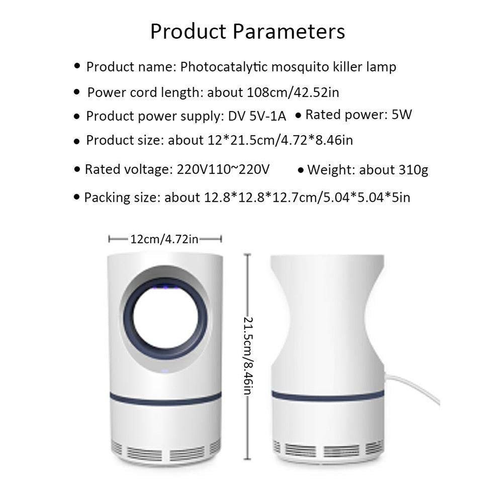 Photocatalytic mosquito destroyer lamp - KITCHEN HELPER