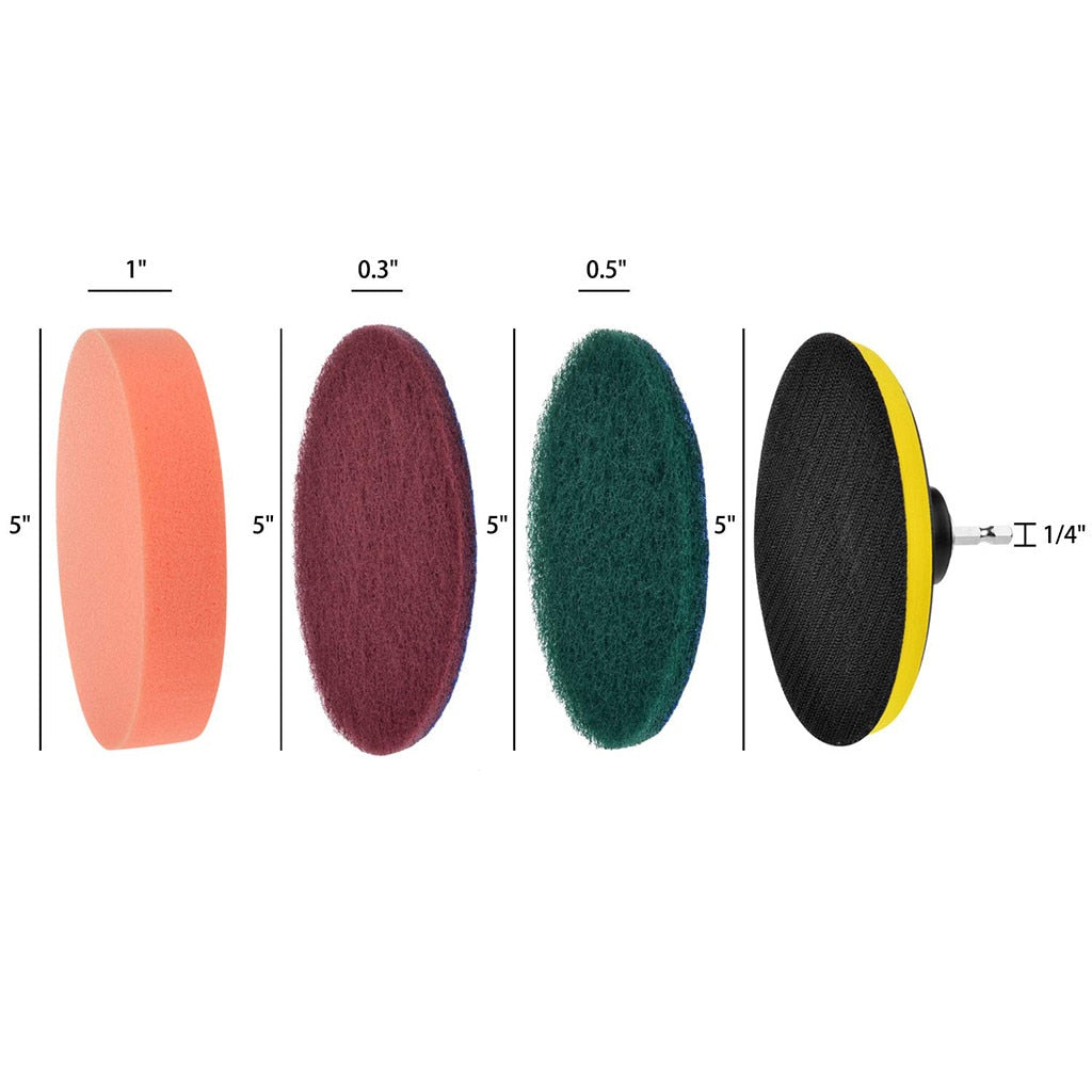 ALL PURPOSE POWER SCRUBBER CLEANING KIT - KITCHEN HELPER