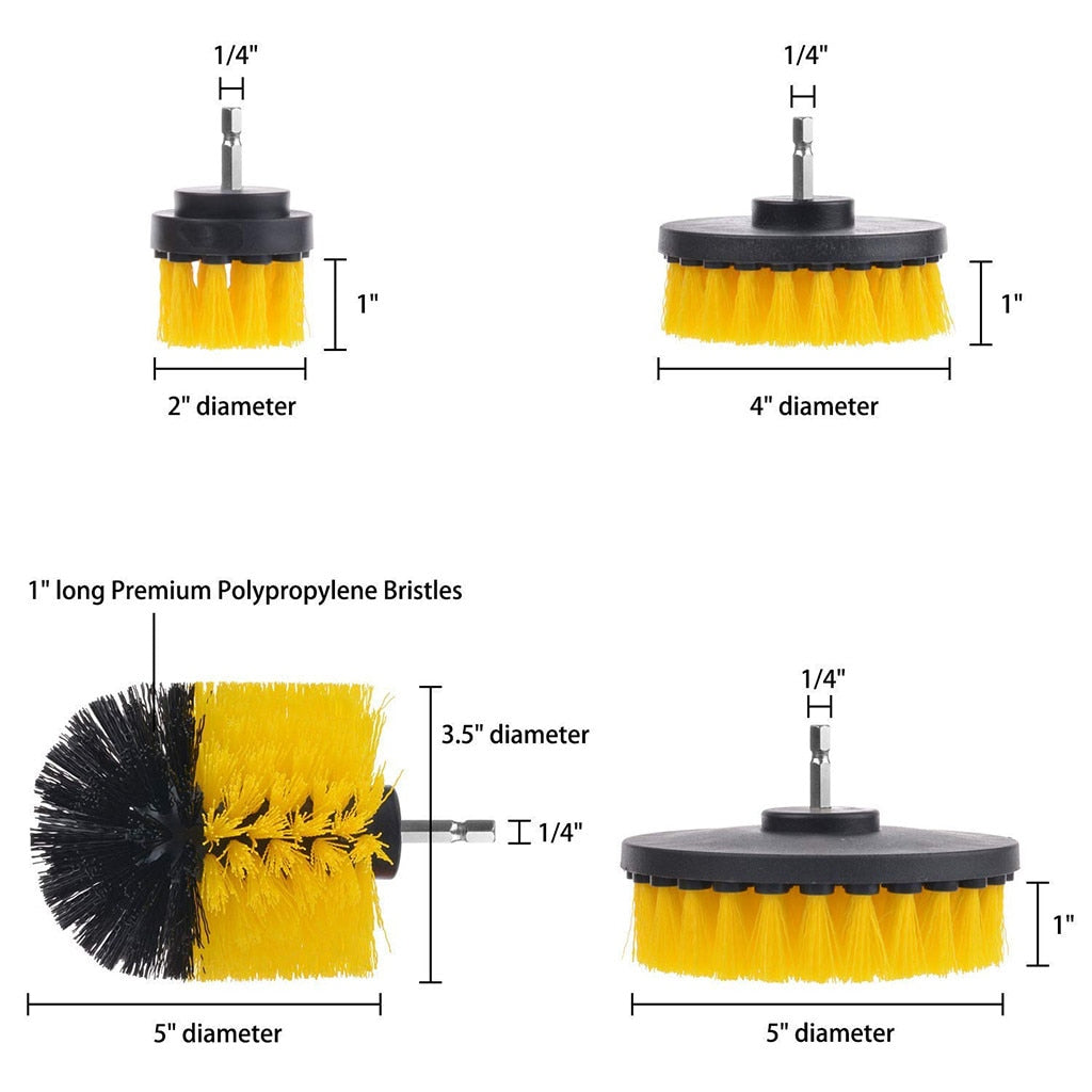 ALL PURPOSE POWER SCRUBBER CLEANING KIT - KITCHEN HELPER