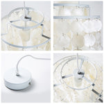white natural seashell hanging lamp - KITCHEN HELPER
