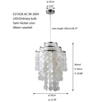 white natural seashell hanging lamp - KITCHEN HELPER