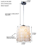 white natural seashell hanging lamp - KITCHEN HELPER