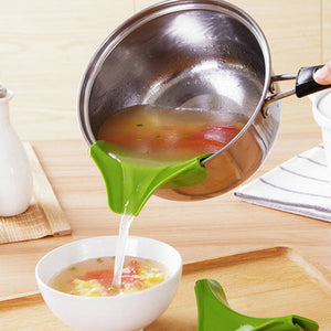 Pots Pans Rim Leak-proof Kitchen Funnel - KITCHEN HELPER